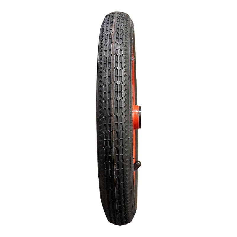 pneu + roue 12 1/2 x 2 1/4 (2.25-8) 1.25x8 (12 1/5x 12 1/4) ET0 Ø30 métal V-6511 Rouge
