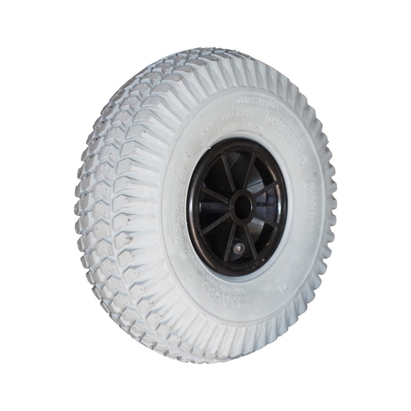 3.00-4 2.10x4 ET0 palier lisse Ø20 NL75mm plastique C-248 noir