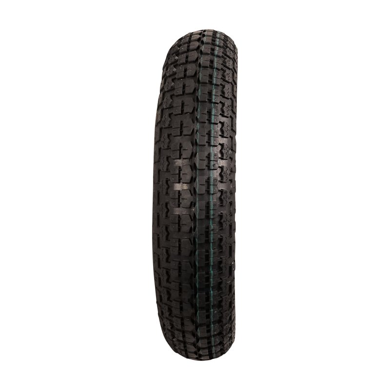 pneu + roue 3.50-8 2.50Ax8 ET0 roulement à billes axe Ø17 métal V-9128 gris argent