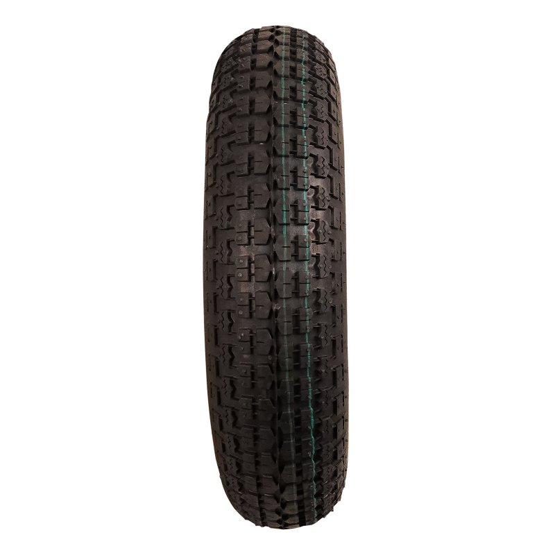 pneu + roue 3.50-8 2.50Ax8 ET0 roulement à rouleaux Ø25 NL100mm métal V-9128 Rouge