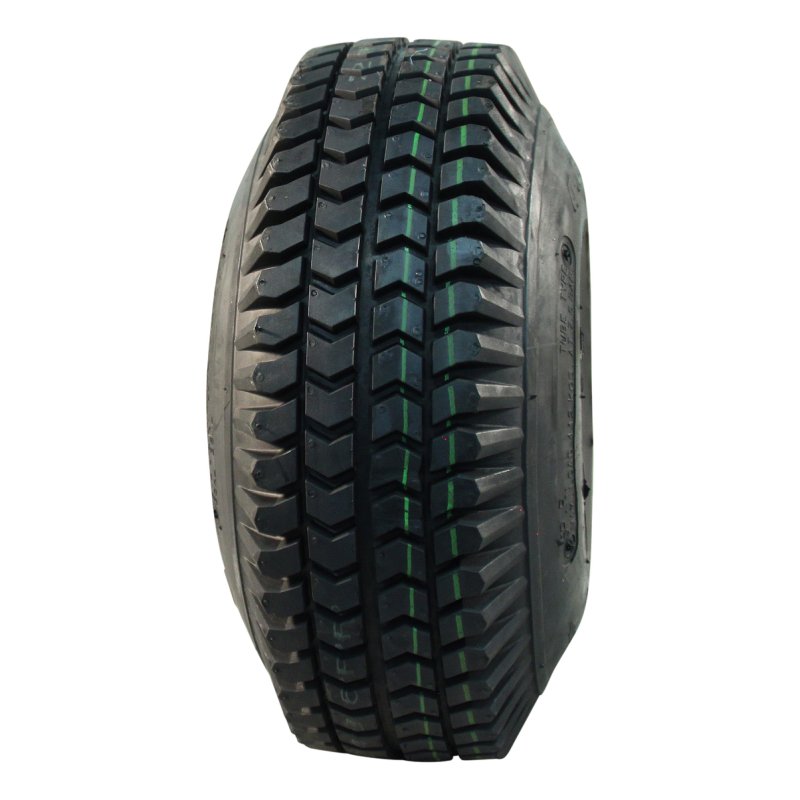 pneu + roue 4.00-4 2.50C-4 ET0 roulement à billes Ø20 NL75mm métal C-248 gris argent