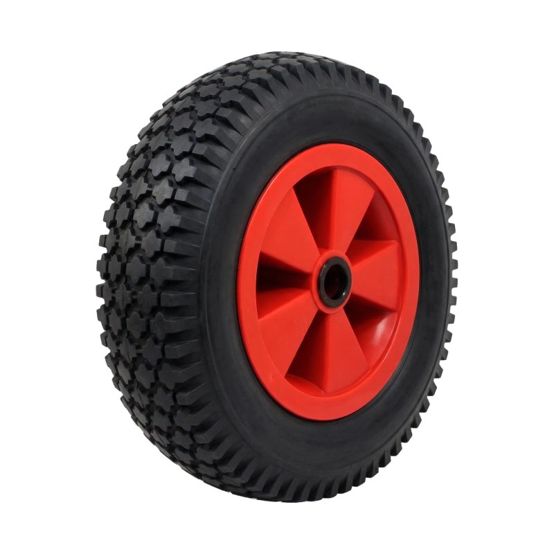 pneu + roue 4.80/4.00-8 2.50Ax8 ET0 NL75mm plastique S-2202 Rouge