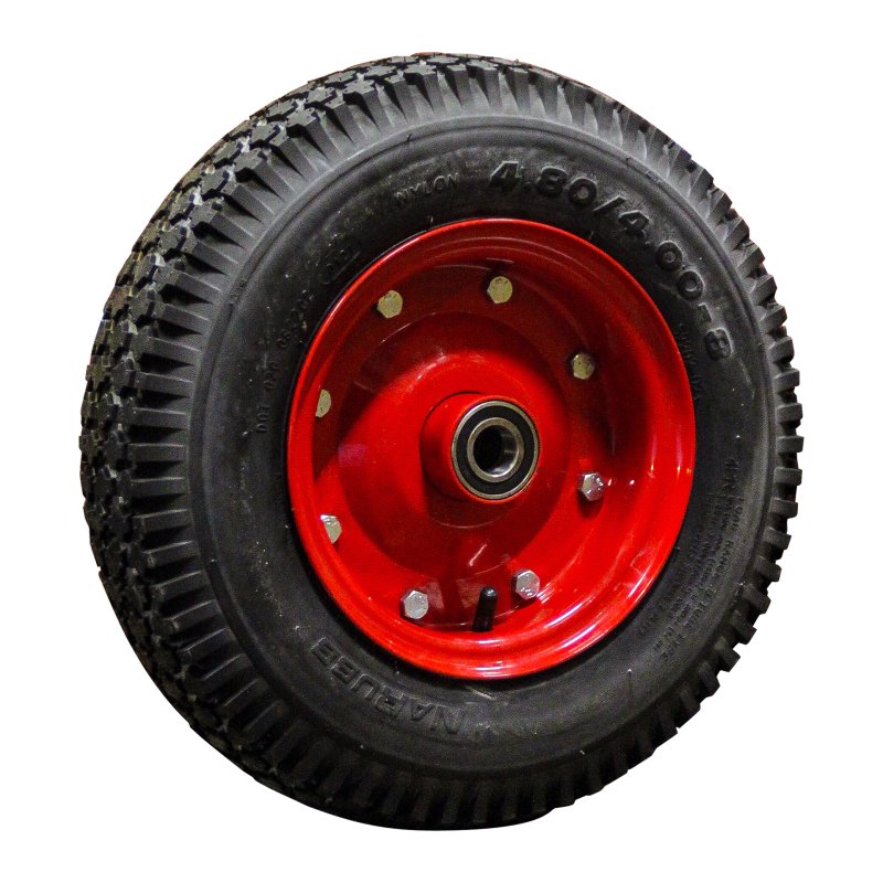 pneu + roue 4.80/4.00-8 3.00D-8 ET0 NL100mm métal S-2202 Rouge