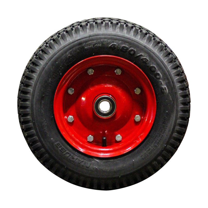 pneu + roue 4.80/4.00-8 3.00D-8 ET0 NL100mm métal S-2202 Rouge