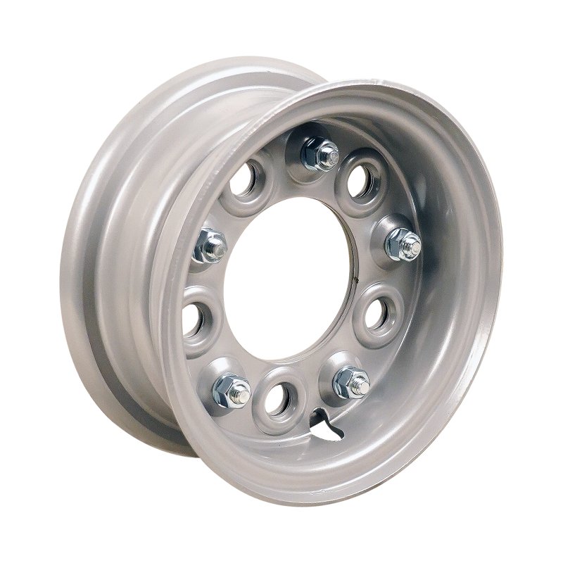 pneu + roue 4.80/4.00-8 3.00D-8 ET0 94/140/5 métal S-2202 gris argent
