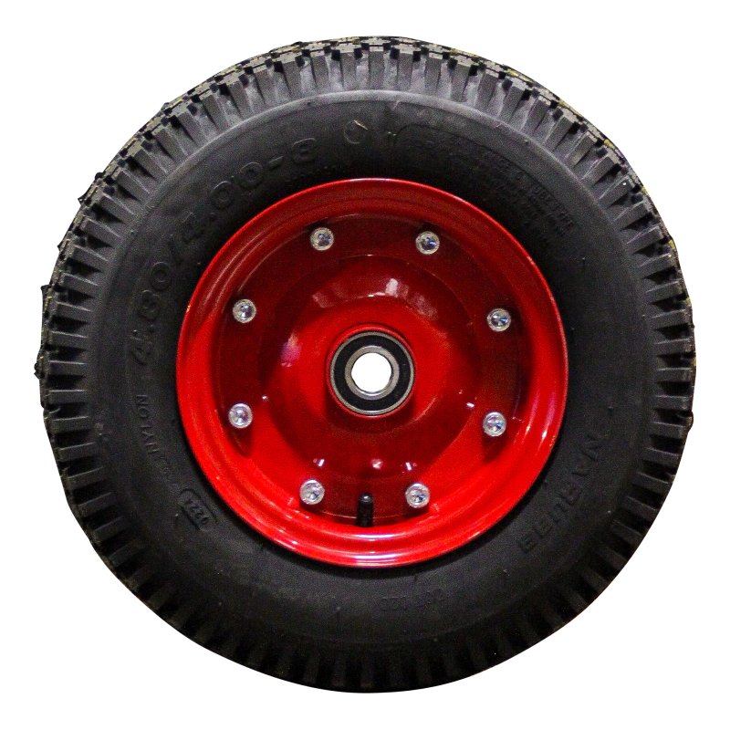pneu + roue 4.80/4.00-8 3.00D-8 ET0 NL100mm métal S-2202 Rouge