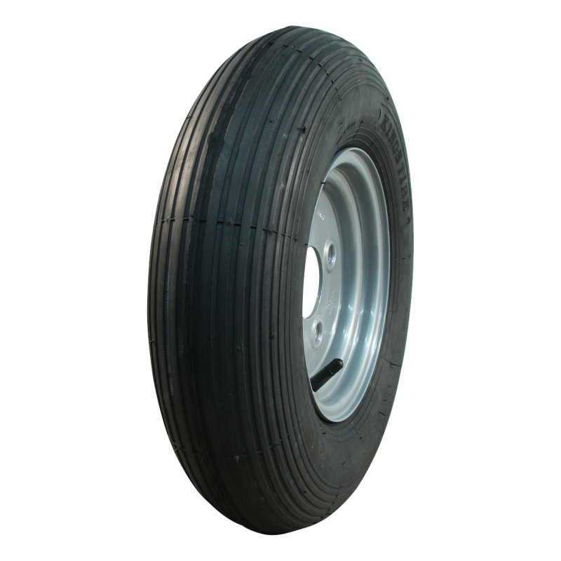 pneu + roue 4.80/4.00-8 2.50Ax8H2 ET-2 60/100/4 métal V-5501A gris argent
