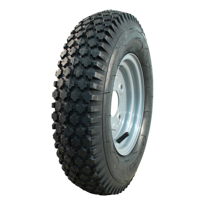pneu + roue 4.80/4.00-8 2.50Ax8H2 ET-2 60/100/4 métal V-6602 gris argent