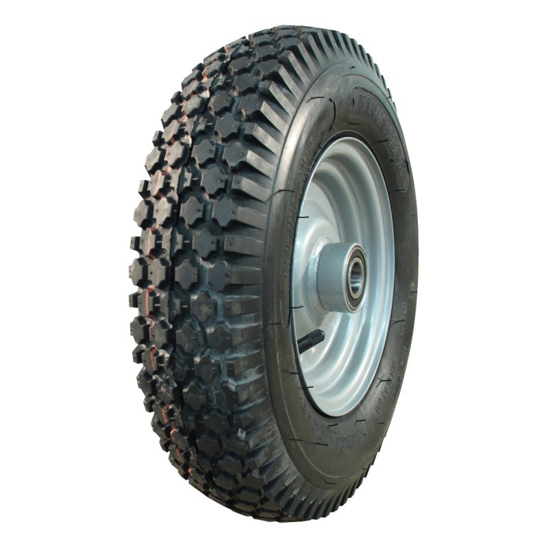 pneu + roue 4.80/4.00-8 2.50Ax8H2 ET0 NL90mm métal V-6602 gris