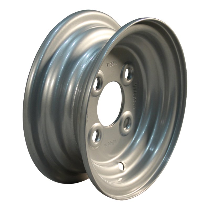 pneu + roue 4.80/4.00-8 3.00Dx8 ET0 60/100/4 métal V-6602 gris argent