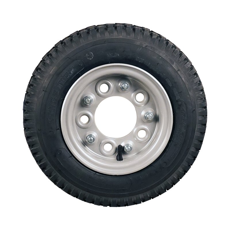 pneu + roue 4.80/4.00-8 3.00D-8 ET0 94/140/5 métal V-6602 gris argent