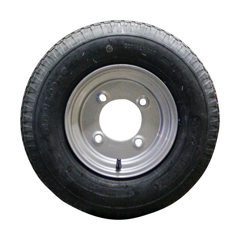 pneu + roue 4.80/4.00-8 2.50Ax8H2 ET-2 85/115/4 métal V-6635 gris argent