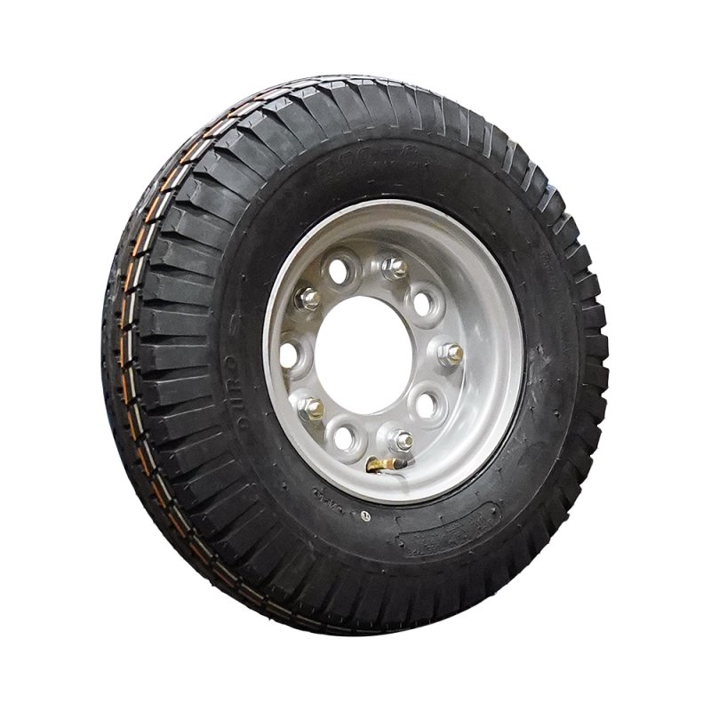 pneu + roue 5.00-8 3.00D-8 ET0 94/140/5 métal HF-223 gris argent