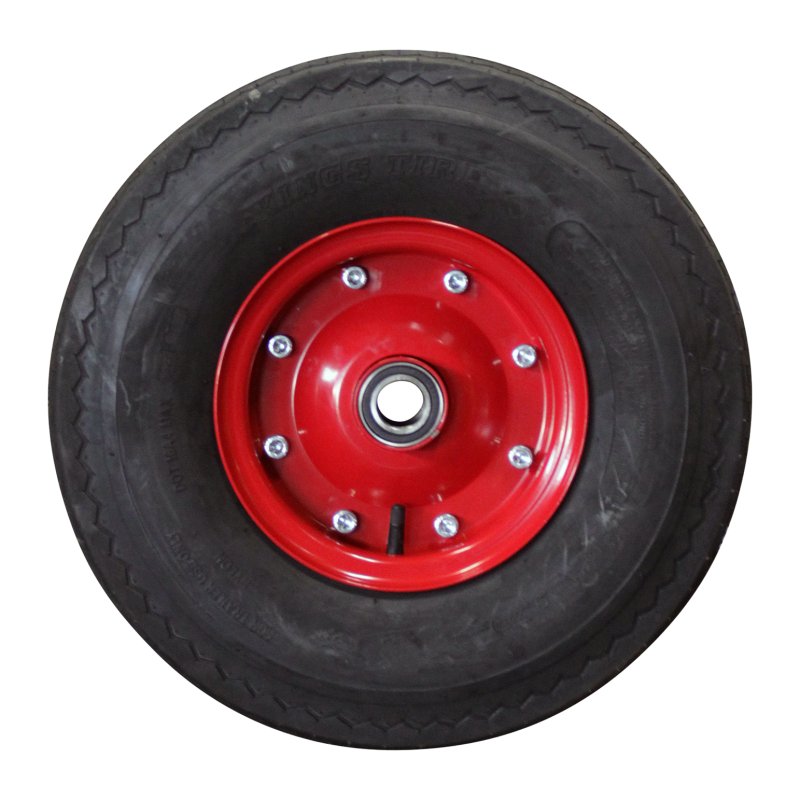 pneu + roue 5.70-8 (146/91-8) 3.00D-8 ET0 NL100mm métal KT-701 Rouge