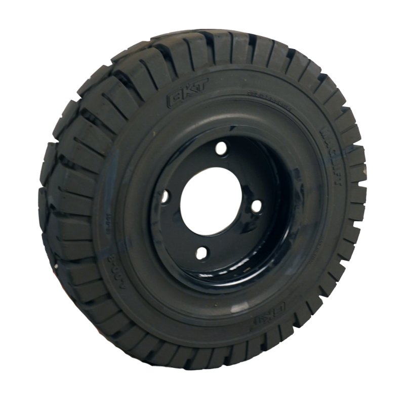massif pneu + roue 4.00-8 Maglift + 3.00D-8 ET0 85/130/4 roulement à billes NL100mm 106 / 97 A5 métal Rouge