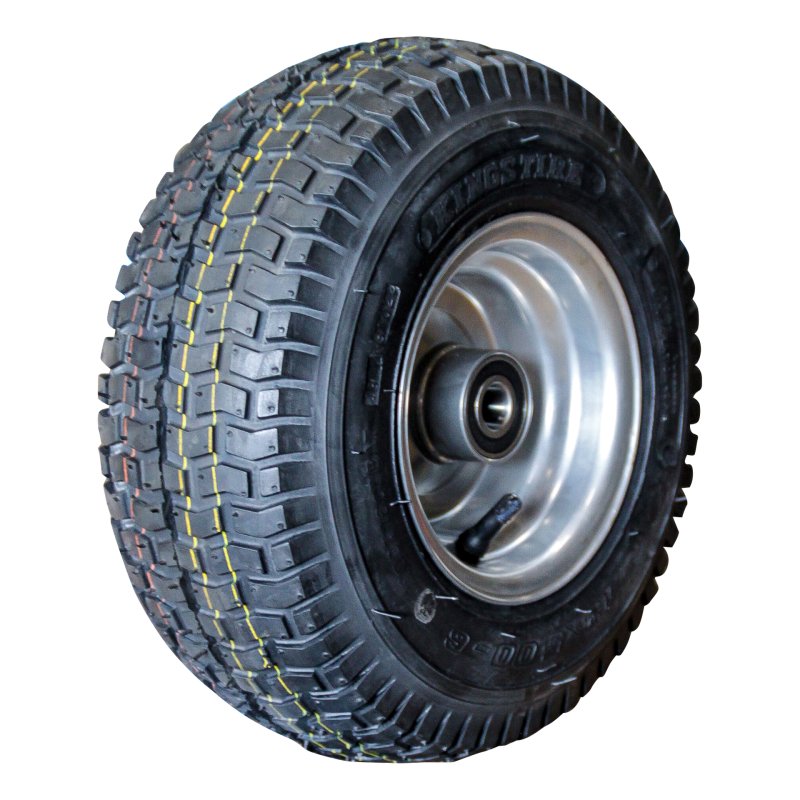 pneu + roue 13x5.00-6 4.50Ax6 ET0 NL90mm métal V-3502 gris