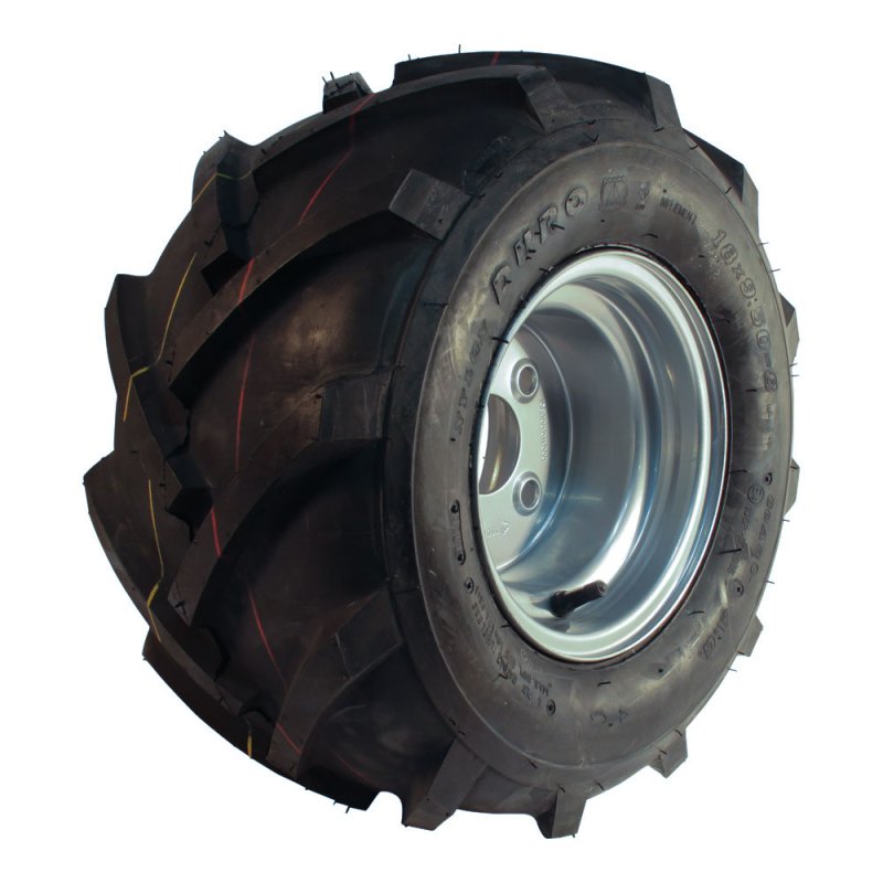 pneu + roue 18x9.50-8 7.00Bx8H2 ET-2 60/100/4 métal HF-255 gris argent