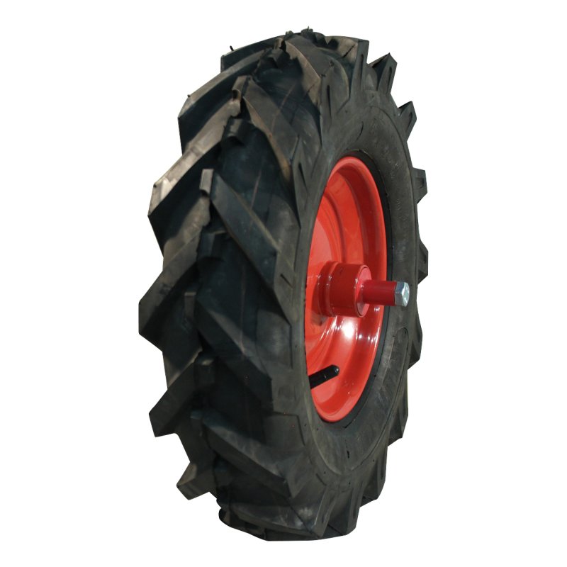 pneu + roue 4.80/4.00-8 (122/90-8) 2.50Ax8 ET0 NL96mm métal V-8501 Rouge 150mm