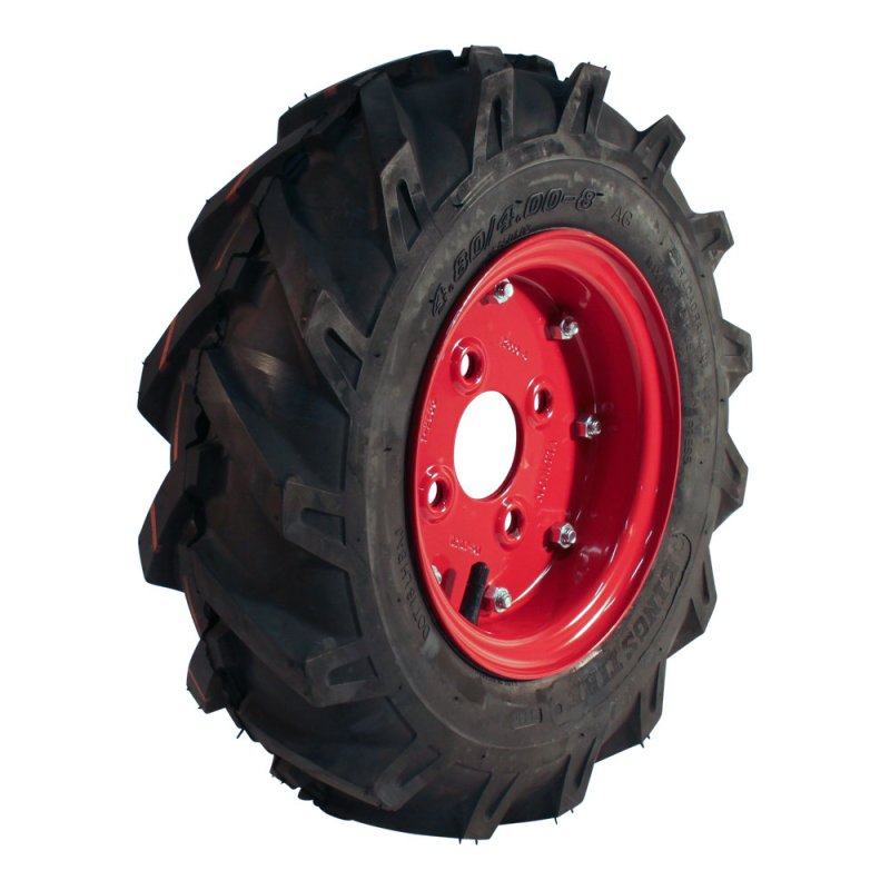 pneu + roue 4.80/4.00-8 (122/90-8) 3.00D-8 3.00D-8 ET0 ET0 60/100/4 60/100/4 métal métal V-8501 Rouge Rouge