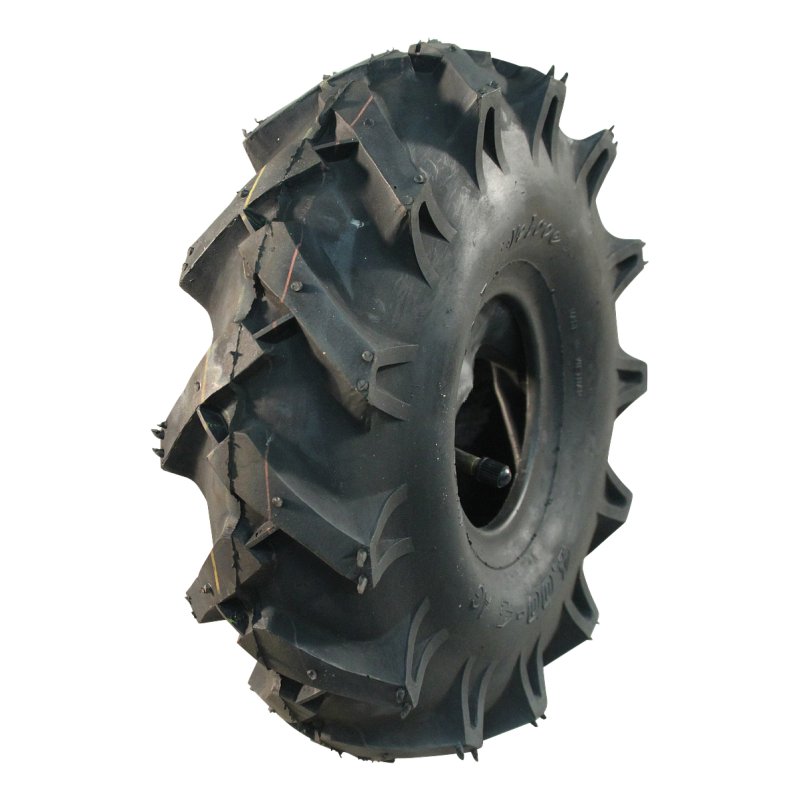 pneu + roue 6.00-12 4.00Bx12H2 ET0 60/100/4 métal V-8803 gris argent