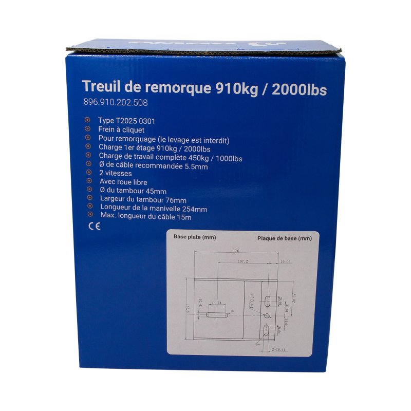 Treuil T2025 910/450kg