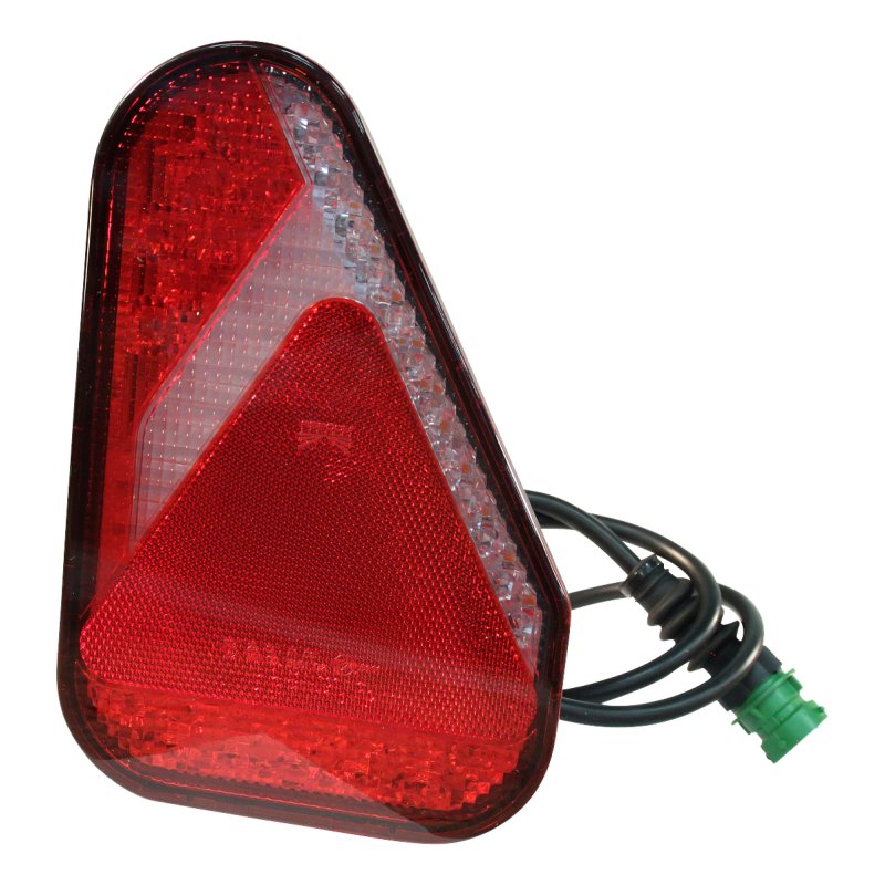 feu arrière LED LED 0.8m câbll 7 x 1mm² 8p baïonnette vert Earpoint LED 12-24V droit