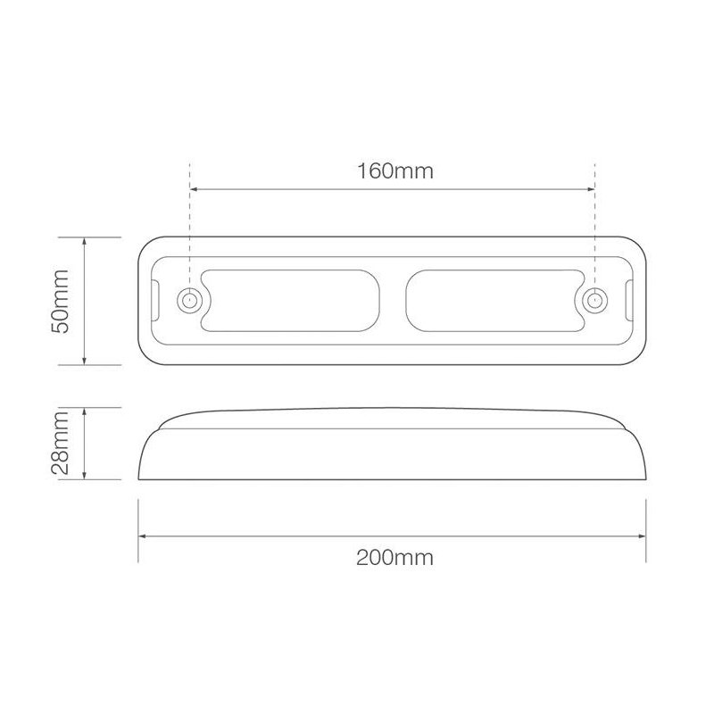 feu arrière LED câble 40cm câble universel à gauche et à droite (universel) 12/24V
