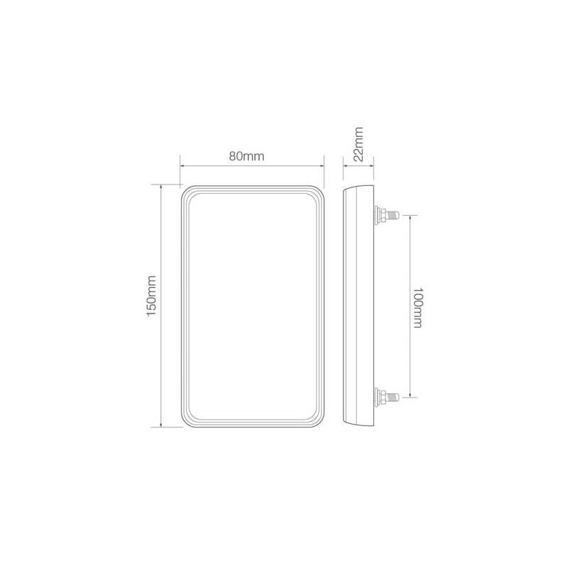 feu arrière LED 40cm câble 40cm câble universel universel 12 V