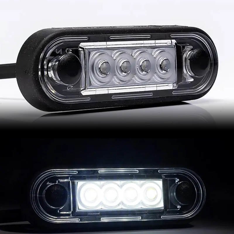 LED feu de position blanc 0,5m DC 12-36V DC