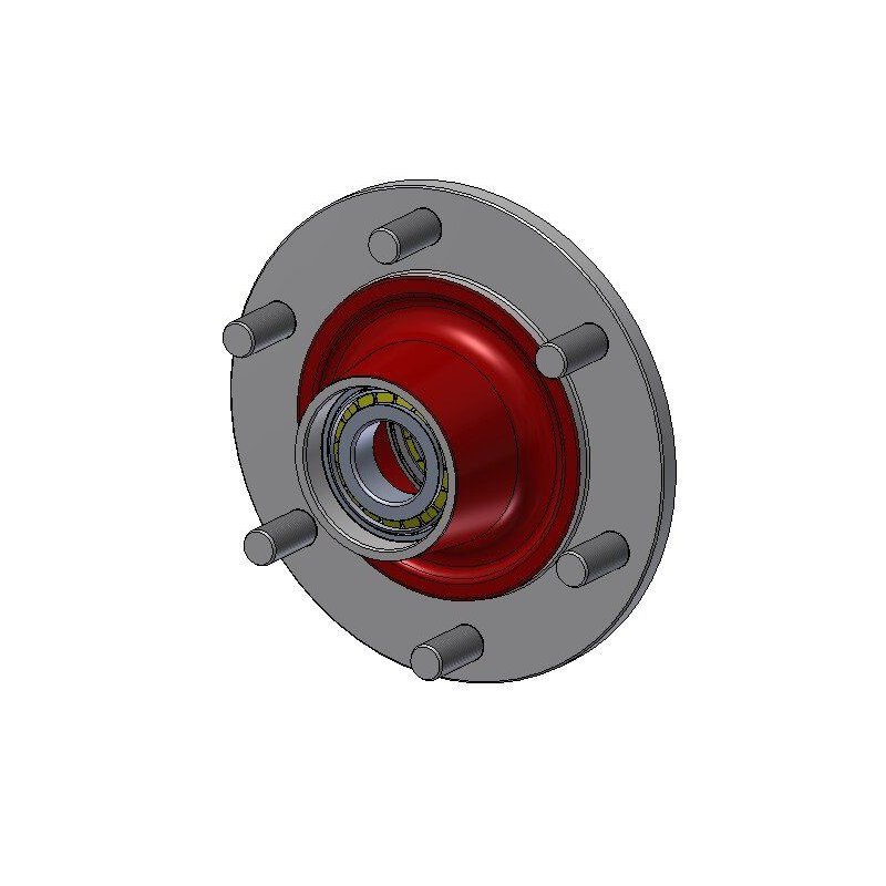 moyeu complet 93/140/5 M16x1,5 30206 30209