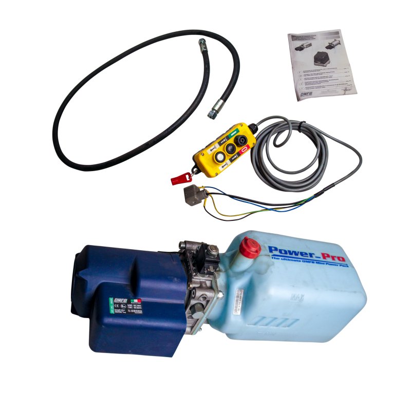 agrégat compacte hydraulique DC24V-3KW réservoir plastique télécommande avec câble