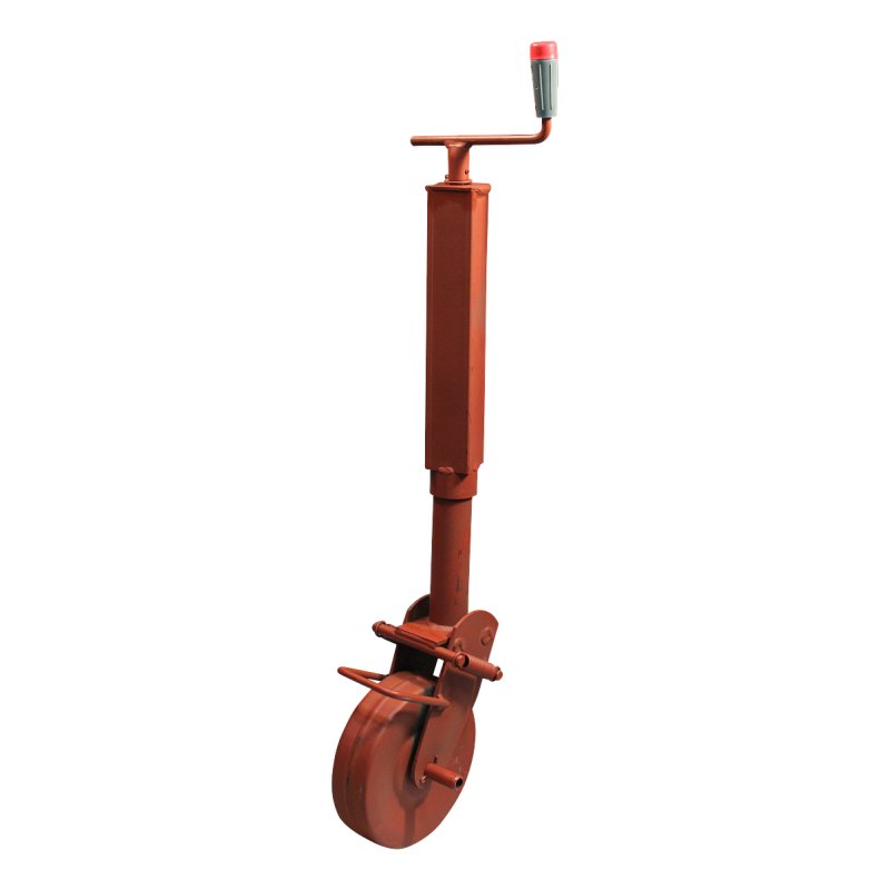 roues jockey, escamotable semi-automatique et blockage par ressort ⧄60mm roue acier peint au minium