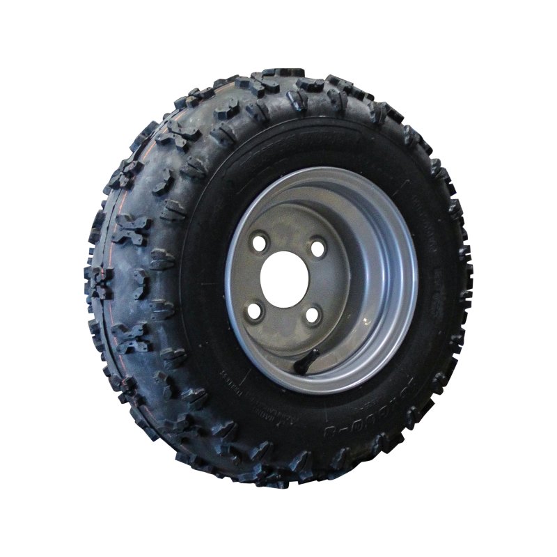 pneu + roue 16x6.50-8 5.50x8H2 ET-2 60/100/4 métal V-8505 gris argent