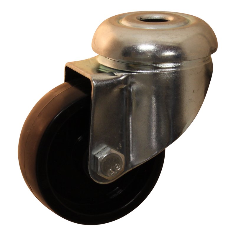 roulette pivotante 50mm serie 65 - 44 trou pour boulon palier lisse