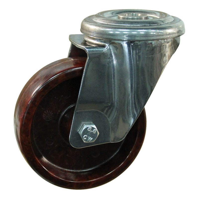 roulette pivotante 100mm serie 95 ᠆ 29 trou pour boulon palier lisse