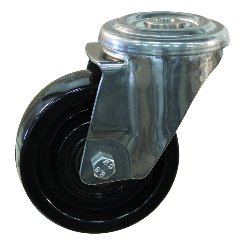 roulette pivotante 100mm serie 35 ᠆ 29 trou pour boulon roulement à billes