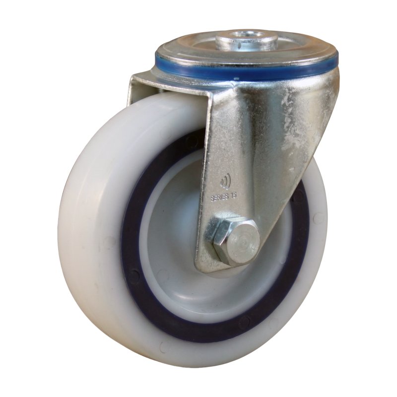 roulette pivotante 100mm série 09 ᠆ 15 trou pour boulon roulement à rouleaux