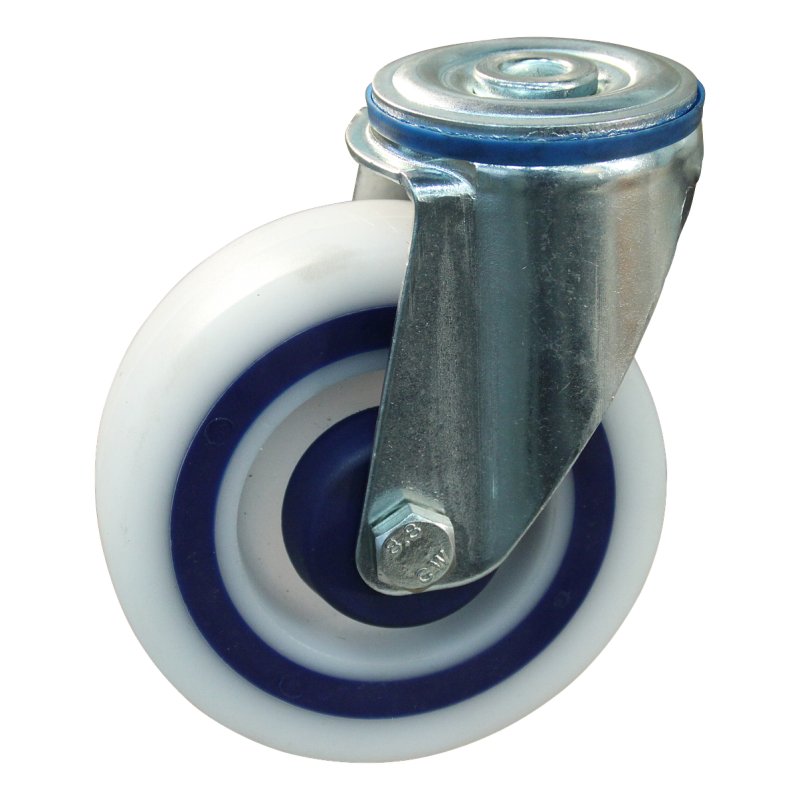 roulette pivotante 125mm série 09 ᠆ 15 trou pour boulon roulement à rouleaux