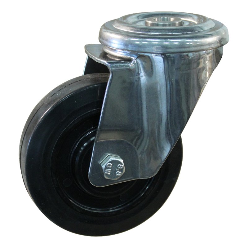 roulette pivotante 100mm série 16 ᠆ 29 trou pour boulon palier lisse