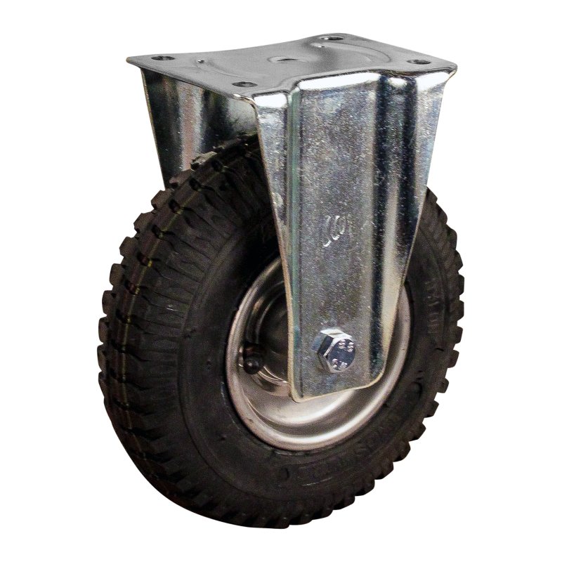 roue fixe roue+pneu 2.50-4 2.10x4H2 ET0 NL75mm métal V-6606 gris 218mm 12 montage de la plaque roulement à billes