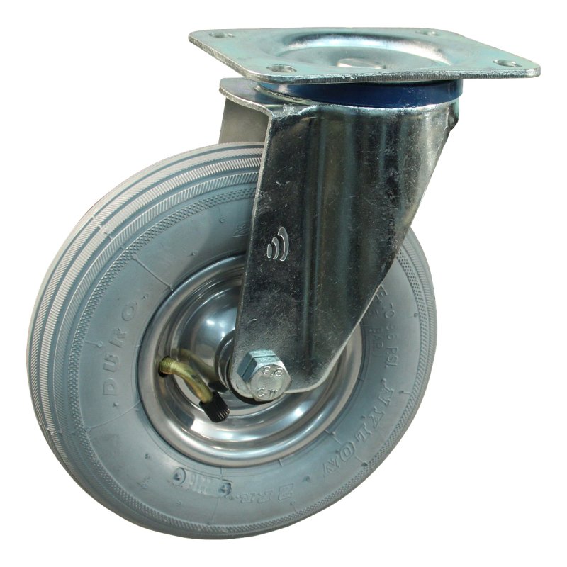 roulette pivotante 200x50 1.25x3.8 (200x50) ET0 NL60mm métal HF-207A gris argent 200mm 12 montage de la plaque roulement à roul