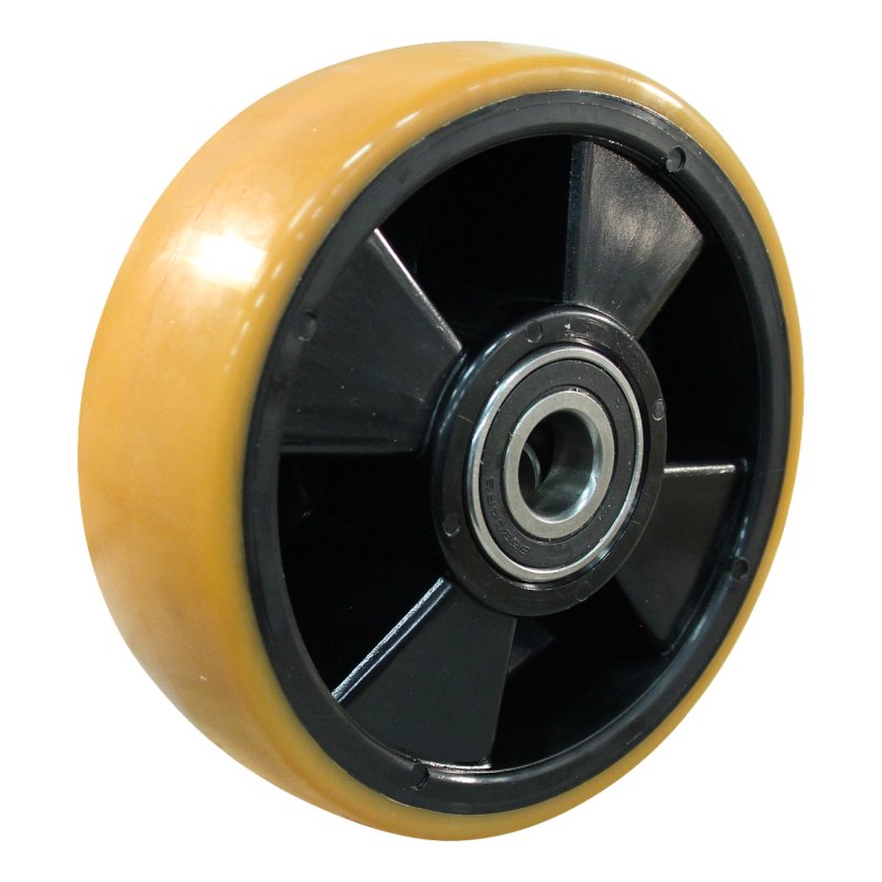 roulette pivotante avec frein 160mm série 27 ᠆ 30 trou pour boulon Roulement à billes en inox