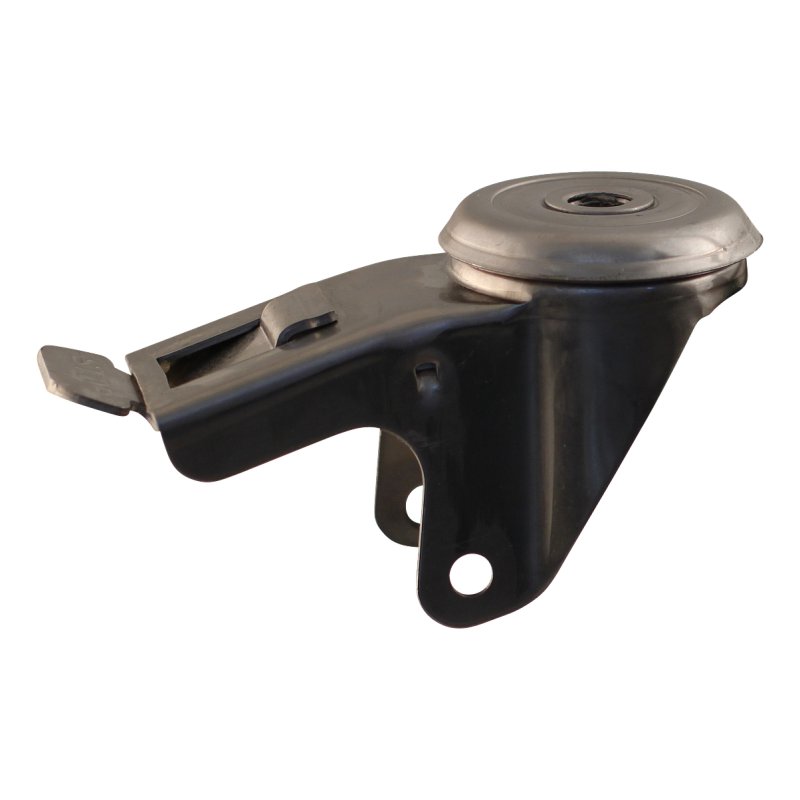 roulette pivotante avec frein 80mm série 27 ᠆ 30 trou pour boulon palier lisse