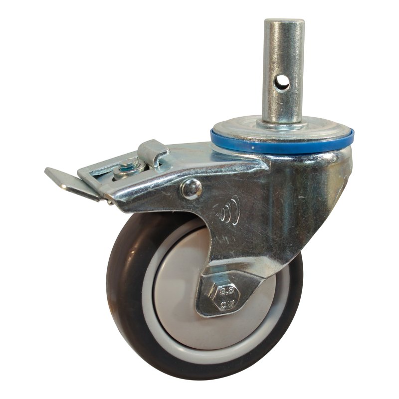 roulette pivotante avec frein 125mm serie 36 ᠆ 15 goupille roulement à billes