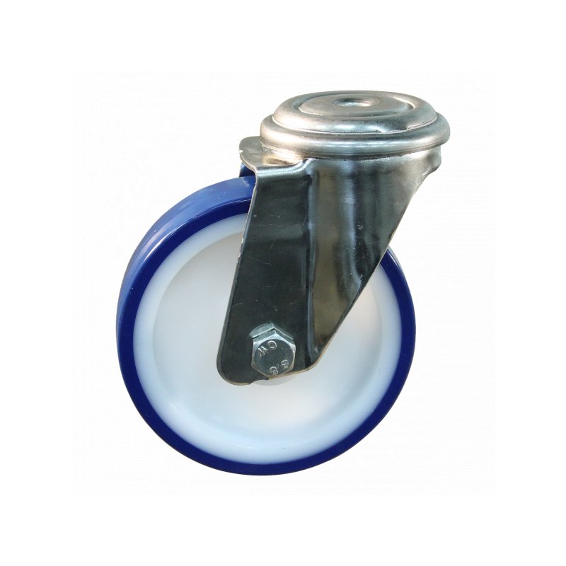 roulette pivotante 150mm série 27 ᠆ 31 trou pour boulon palier lisse