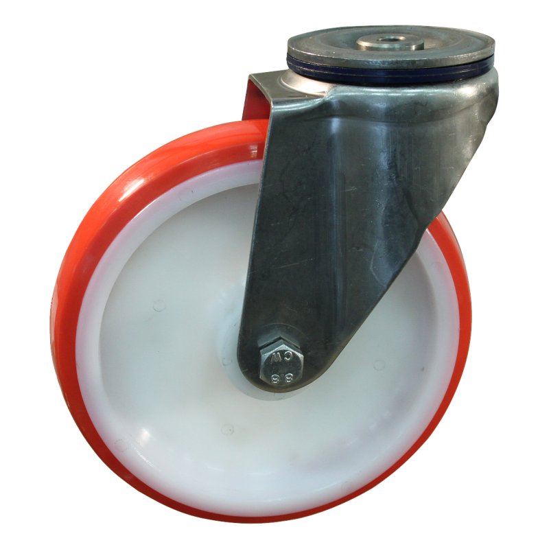 roulette pivotante 200mm série 27 ᠆ 31 trou pour boulon palier lisse