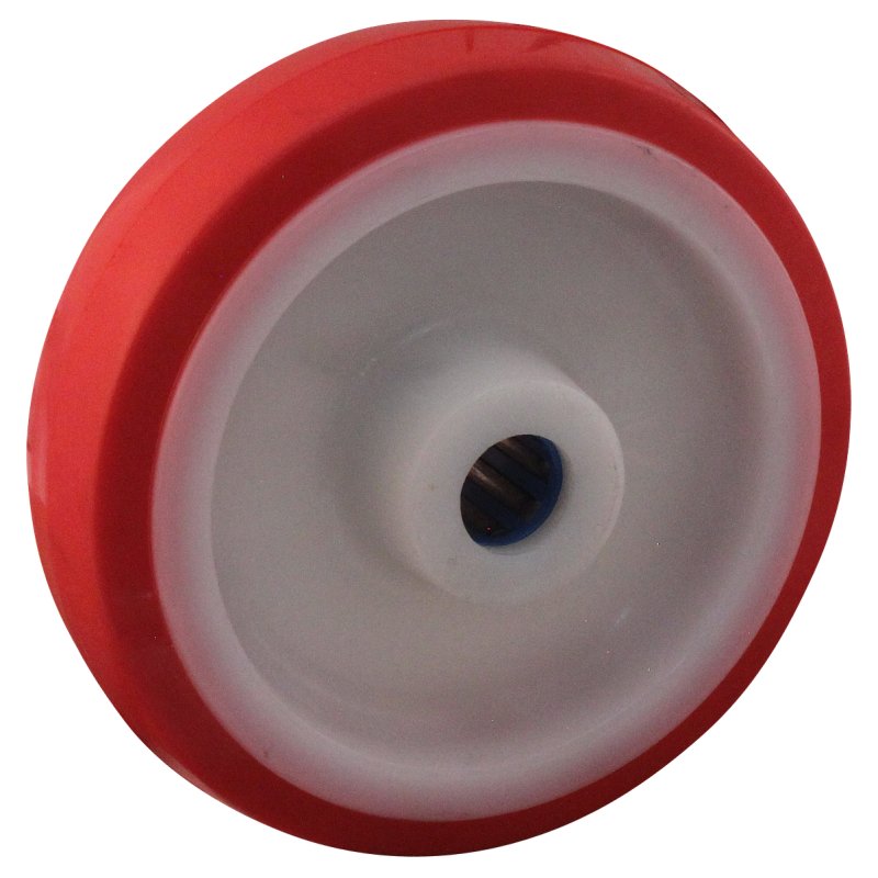 roulette pivotante avec frein 150mm série 27 ᠆ 31 trou pour boulon roulement à aiguilles éxécution inox
