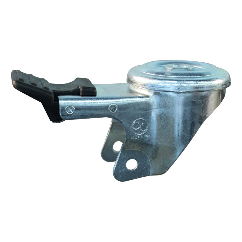 roulette pivotante avec frein 100mm serie 35 ᠆ 09 trou pour boulon palier lisse