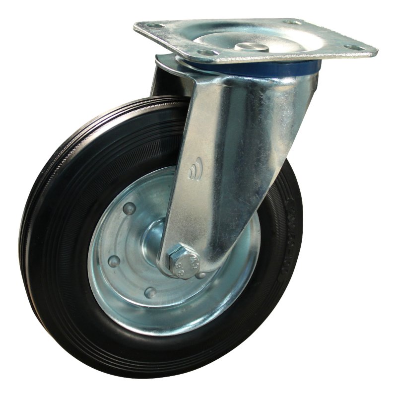 roulette pivotante 200mm série 02 ᠆ 12 montage de la plaque palier lisse