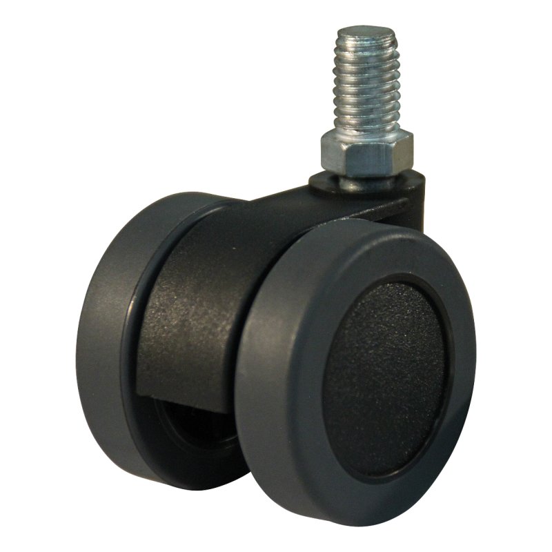 roulette pivotante 42mm 42mm série 74-73 draadstift M10 palier lisse palier lisse